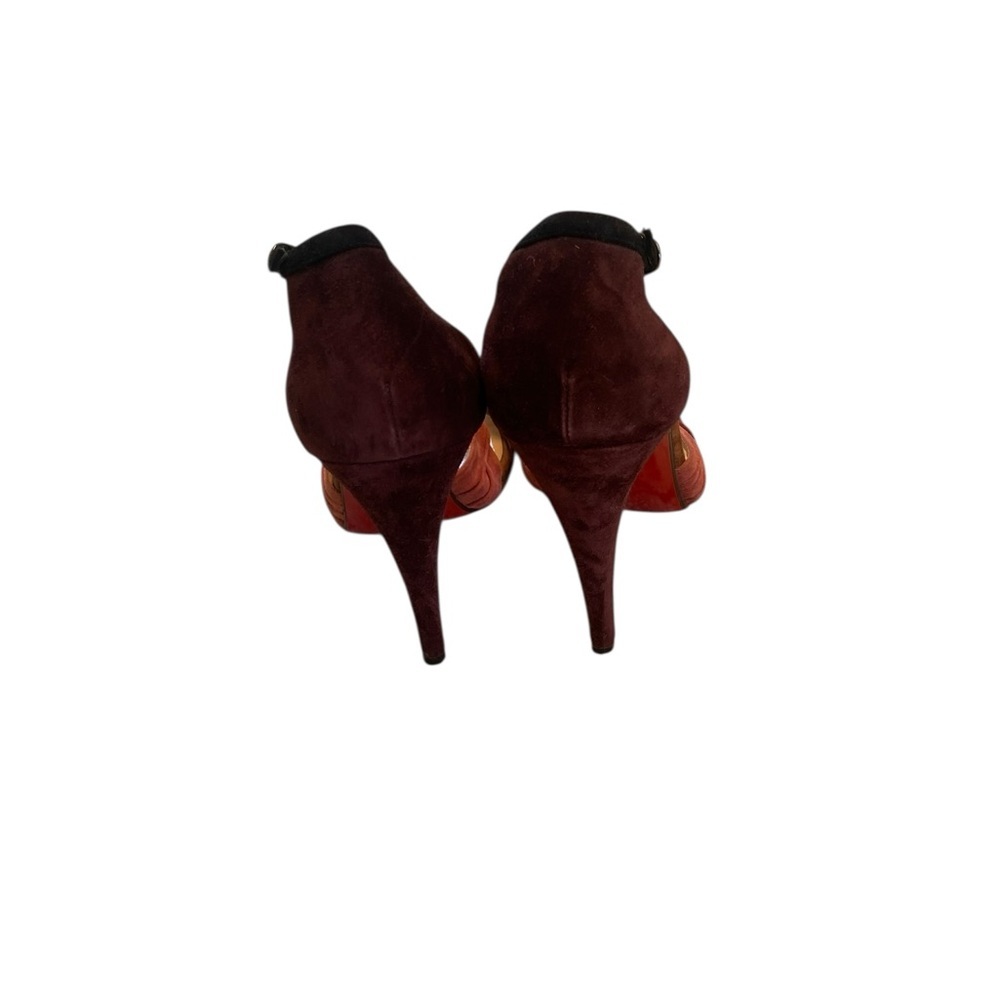 Christian Louboutin Velvet & Suede Colorblock Heels – Size 40 – Rare & Elegant ✨ - Picture 9 of 12